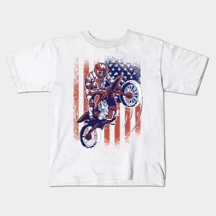 Motocross American Glory Kids T-Shirt